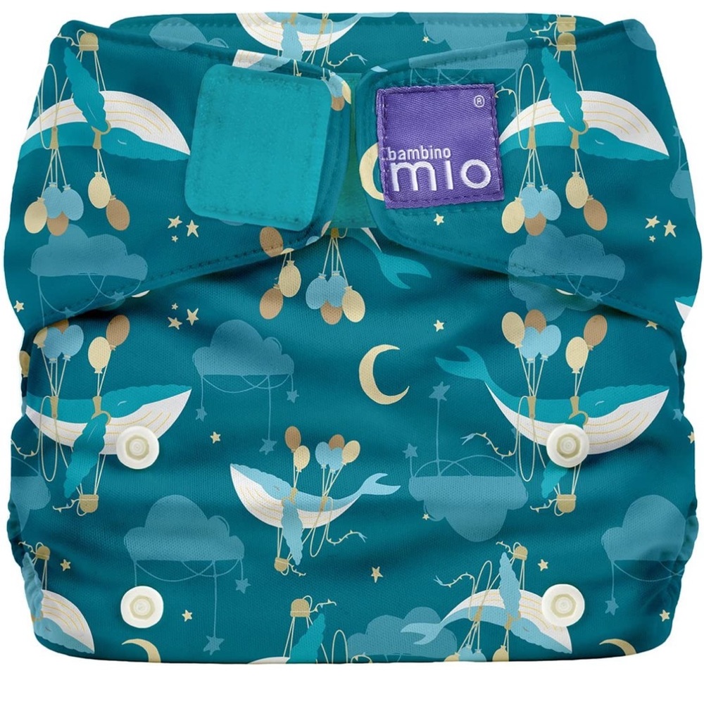 Bambino mio 3 pack cloth diapers + booster pads + dry wipes